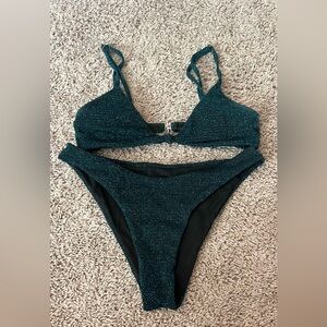 Shein bathing suit! Blue sparkly! Size small